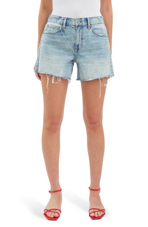 DAZE DAZE CROSSROAD MID RISE DENIM CUTOFF SHORTS