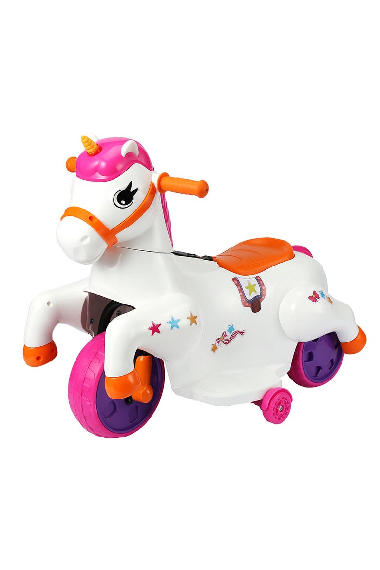 Unicorn Electric Ride On Vehicle, Main, color, Multicolored