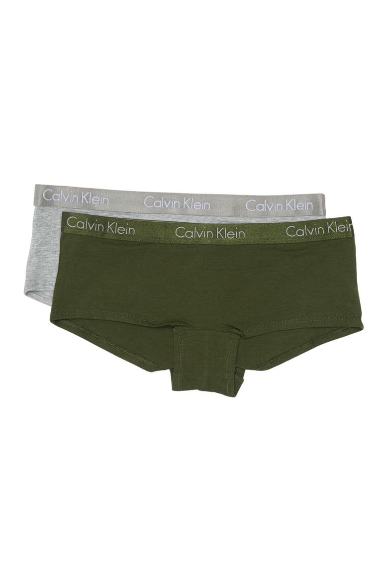 Logo Boyshorts - Pack of 2, Main, color, GREY HEATHER