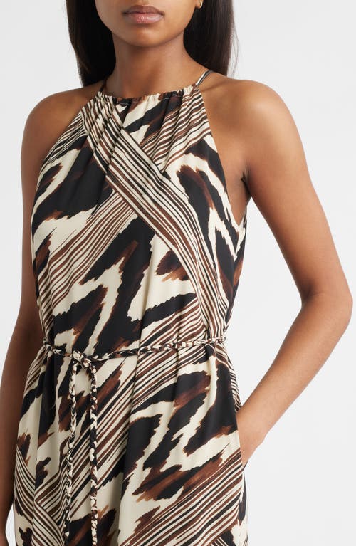 Anne Klein Halter Tiered Patio Midi Dress