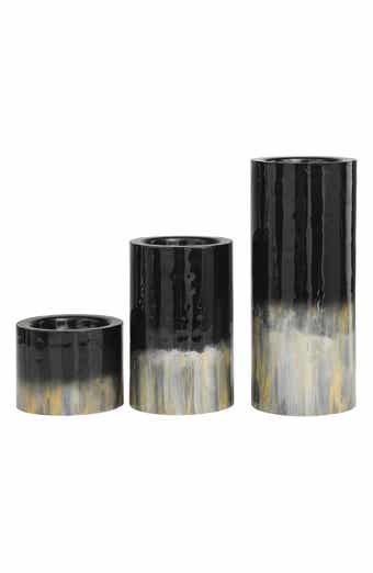 VIVIAN LUNE HOME 3-Piece Metal Candleholder Set