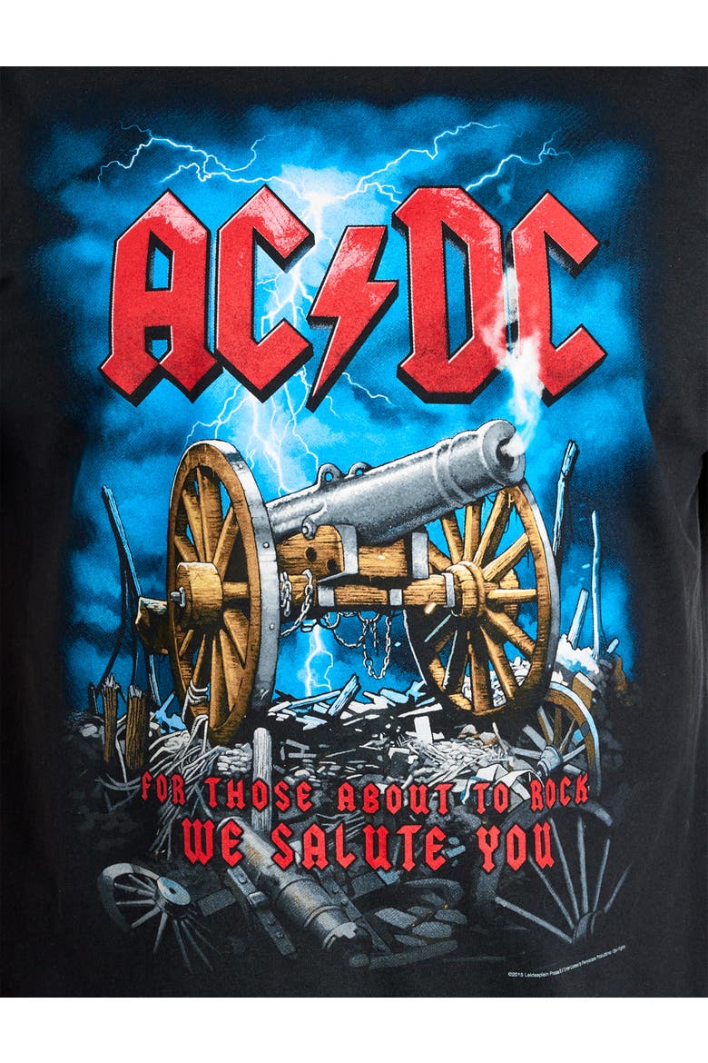 Big & Tall ACDC Cannonball Graphic Tee, Alternate, color, BLACK