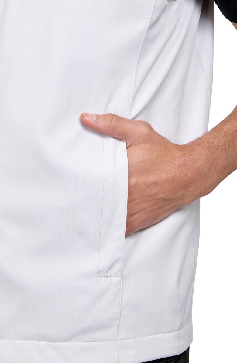 CONSTRUCT Regular Fit Wavy Print Recycled Performance Reversible Vest, Alternate, color, Grey