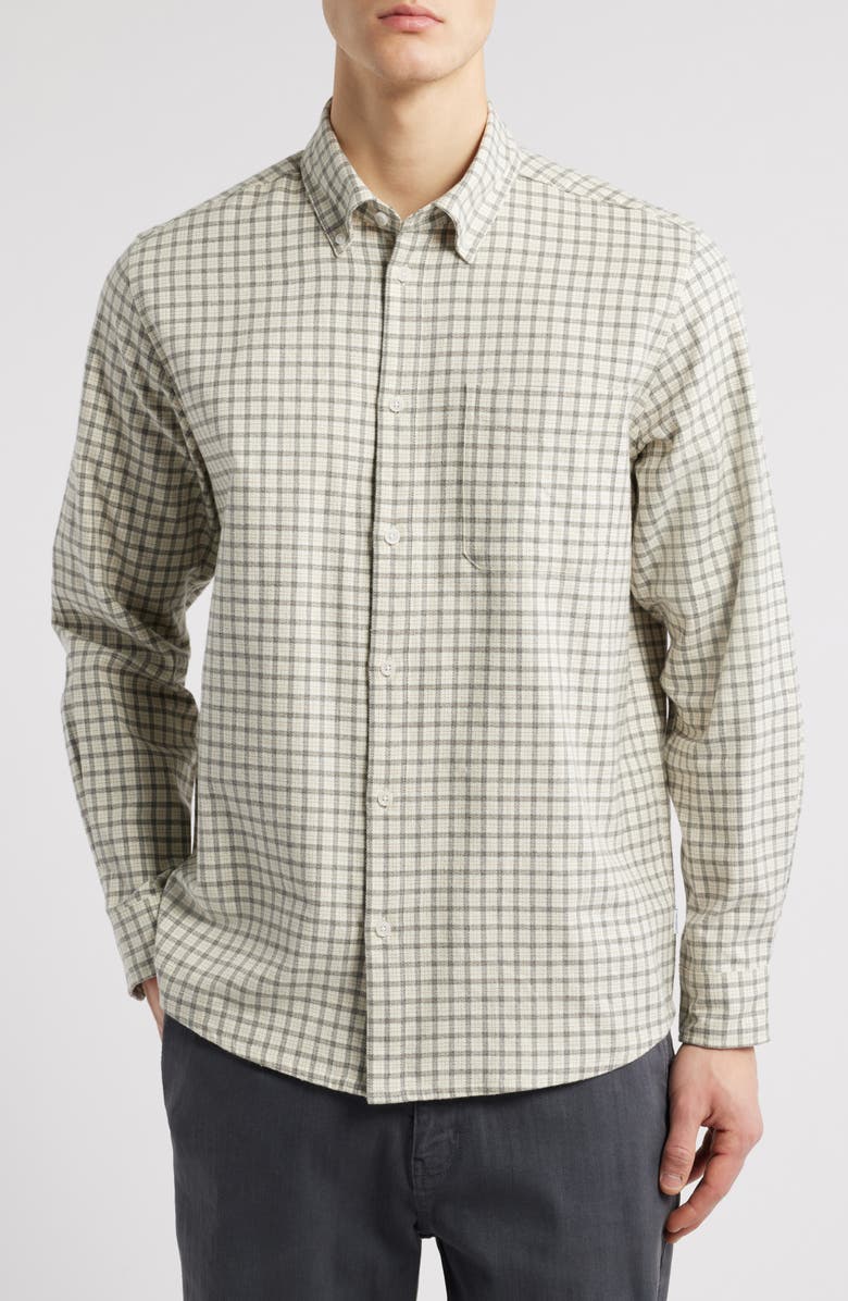 Les Deux Kent Check Flannel Button-Down Shirt, Main, color, 