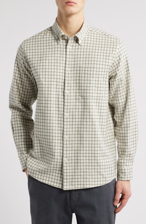 Kent Check Flannel Button-Down Shirt