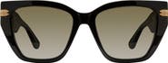 Stuart Weitzman 53mm Gradient Cat Eye Sunglasses