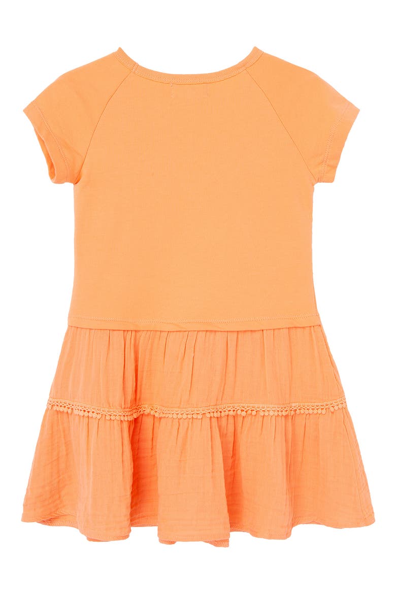 Kids' Sequin Embroidered Dress, Alternate, color, PEACH