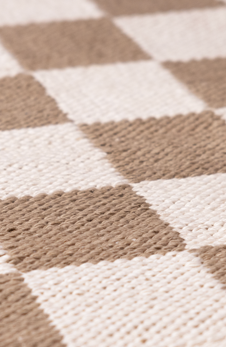 Bennd Checkmate Ayurvedic Yoga Mat, Alternate, color, Beige/White Checkerboard