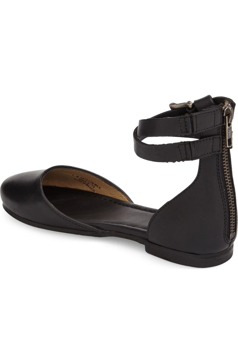 Frye 'Carson' Ankle Strap Ballet Flat, Alternate, color,