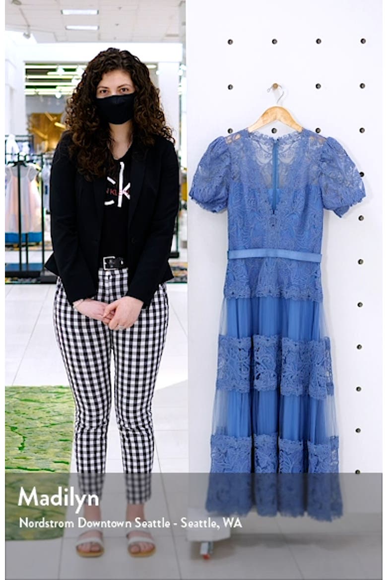 Embroidered Lace Tiered Midi Dress video