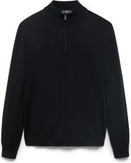MANGO Perkins Wool Quarter Zip Sweater