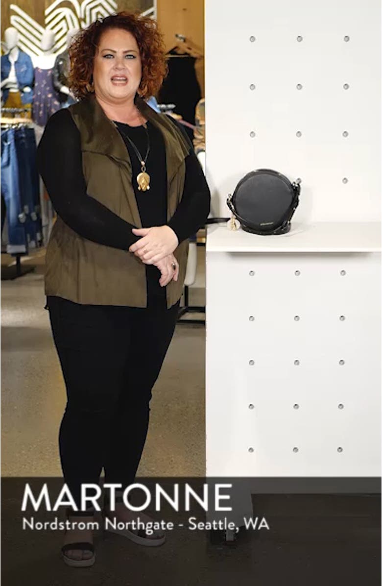 Emerson Faux Leather Round Bag, sales video thumbnail