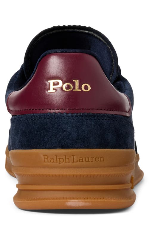 Polo Ralph Lauren Heritage Aera Suede Trainer In Blue