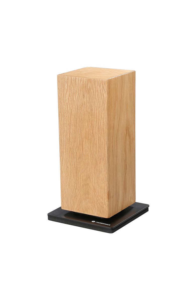 Magnetic Spinning Wood Knife Block for Counter, Main, color, Oak