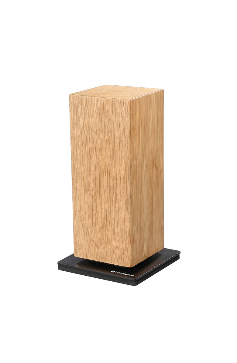 ZASSENHAUS Magnetic Spinning Wood Knife Block for Counter, Main, color, Oak