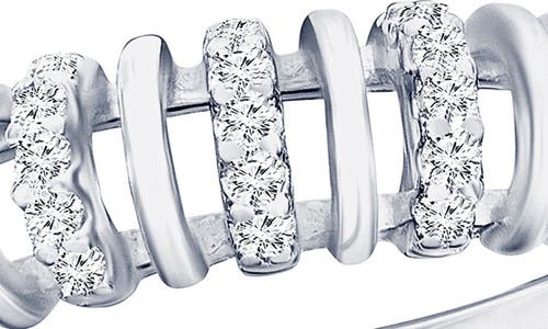 Simona Cubic Zirconia Band Ring In Metallic