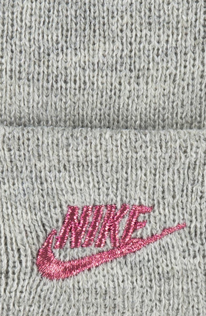 Nike Beanie & Mittens, Alternate, color, Dark Grey Heather