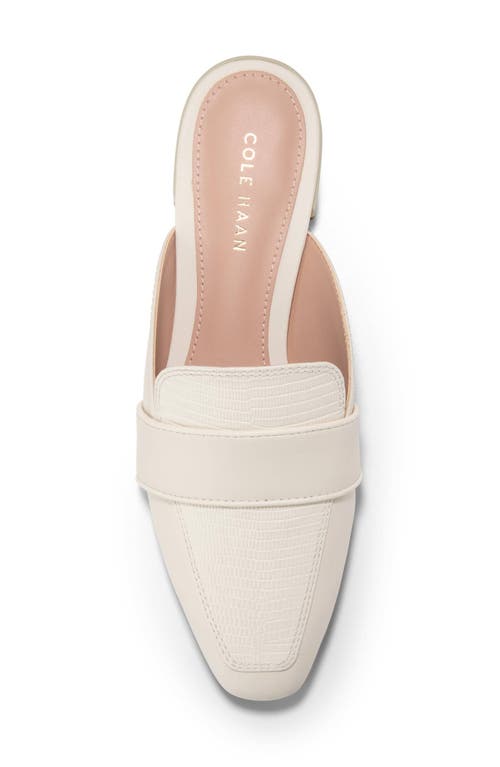 Cole Haan Pasha Mule In Ivory Leather/ivory Lizard