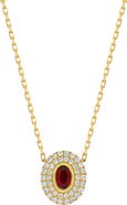 Bony Levy Ruby & Diamond Pendant Necklace (Nordstrom Exclusive)