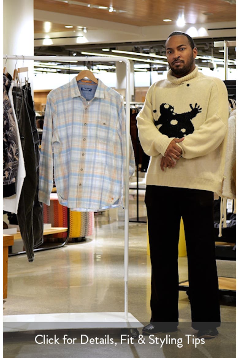 Coastline Cord Check Cotton Button-Up Shirt video