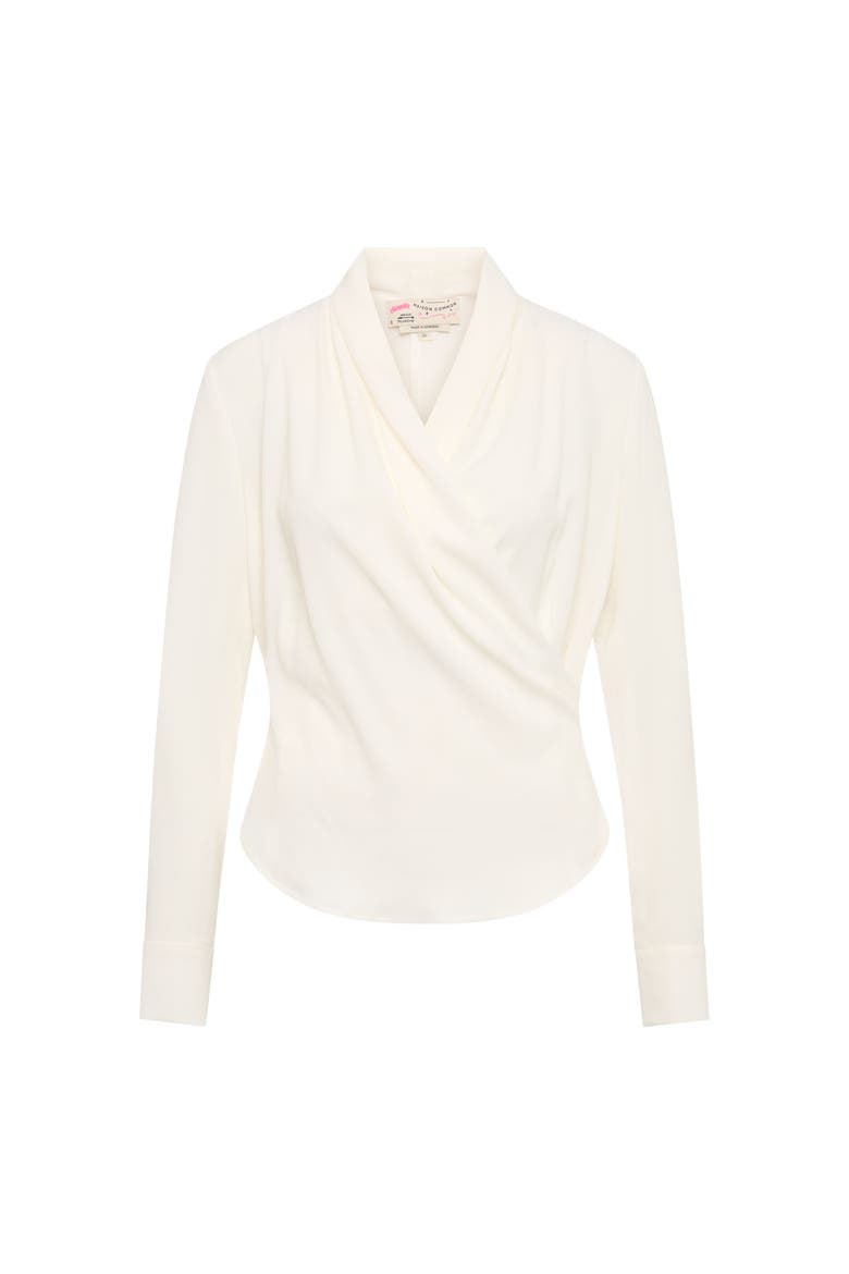 Wrap Blouse, Main, color, Ecru