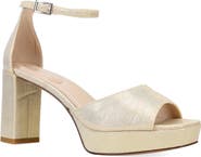 Pelle Moda Pearly Ankle Strap Platform Sandal