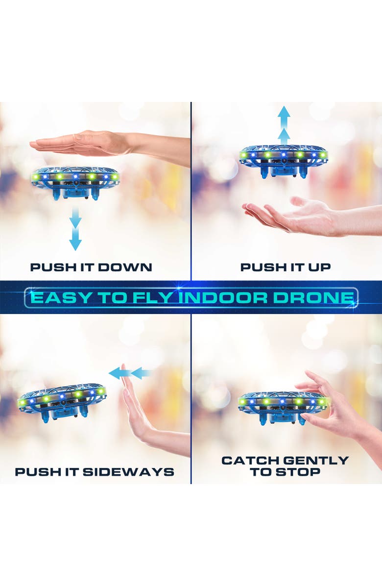 Force1 Scoot Pro Hand Operated Drone, Alternate, color, Blue