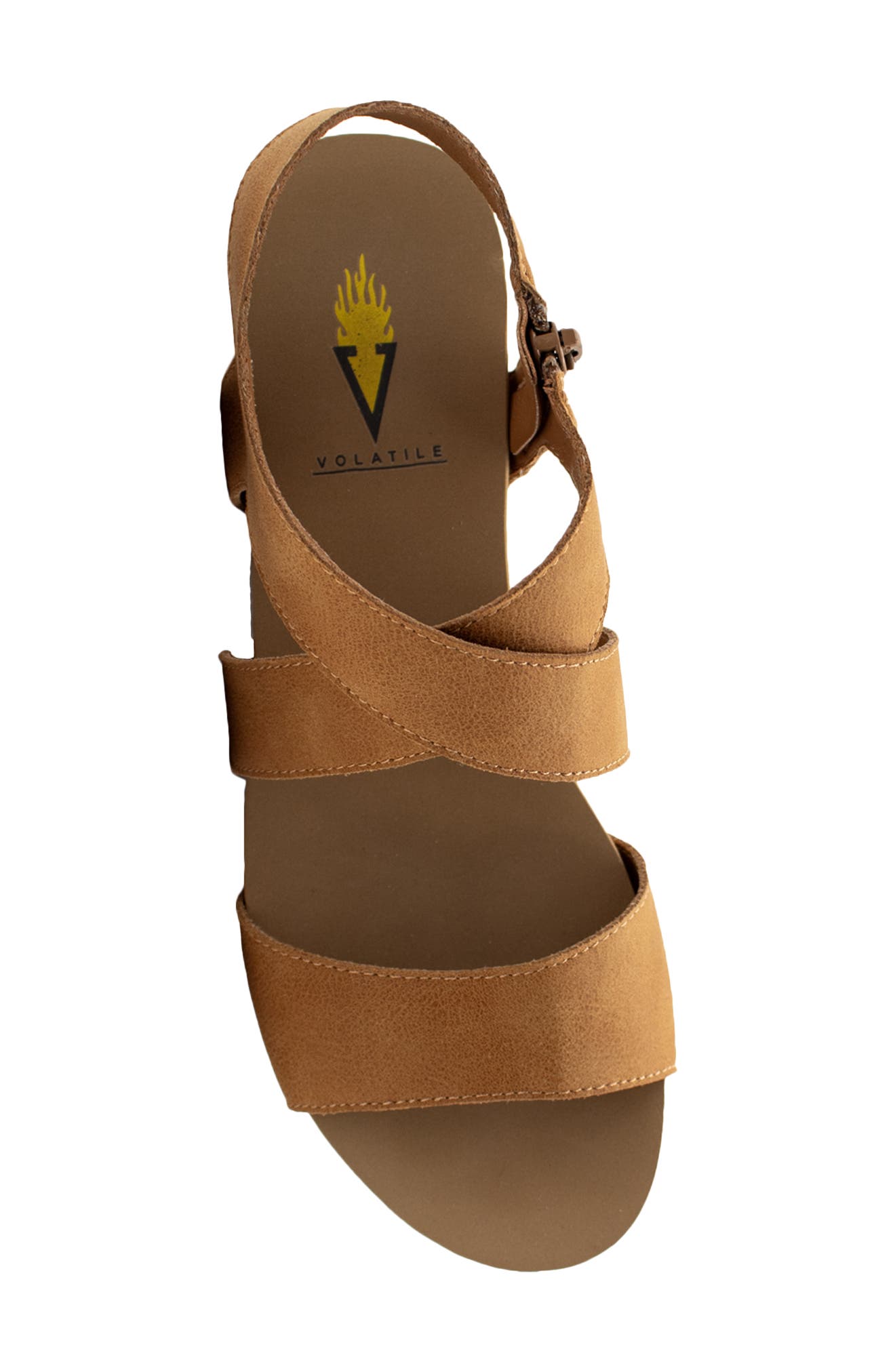 Volatile Sunkissed Water Resistant Wedge Platform Sandal, Alternate, color, 