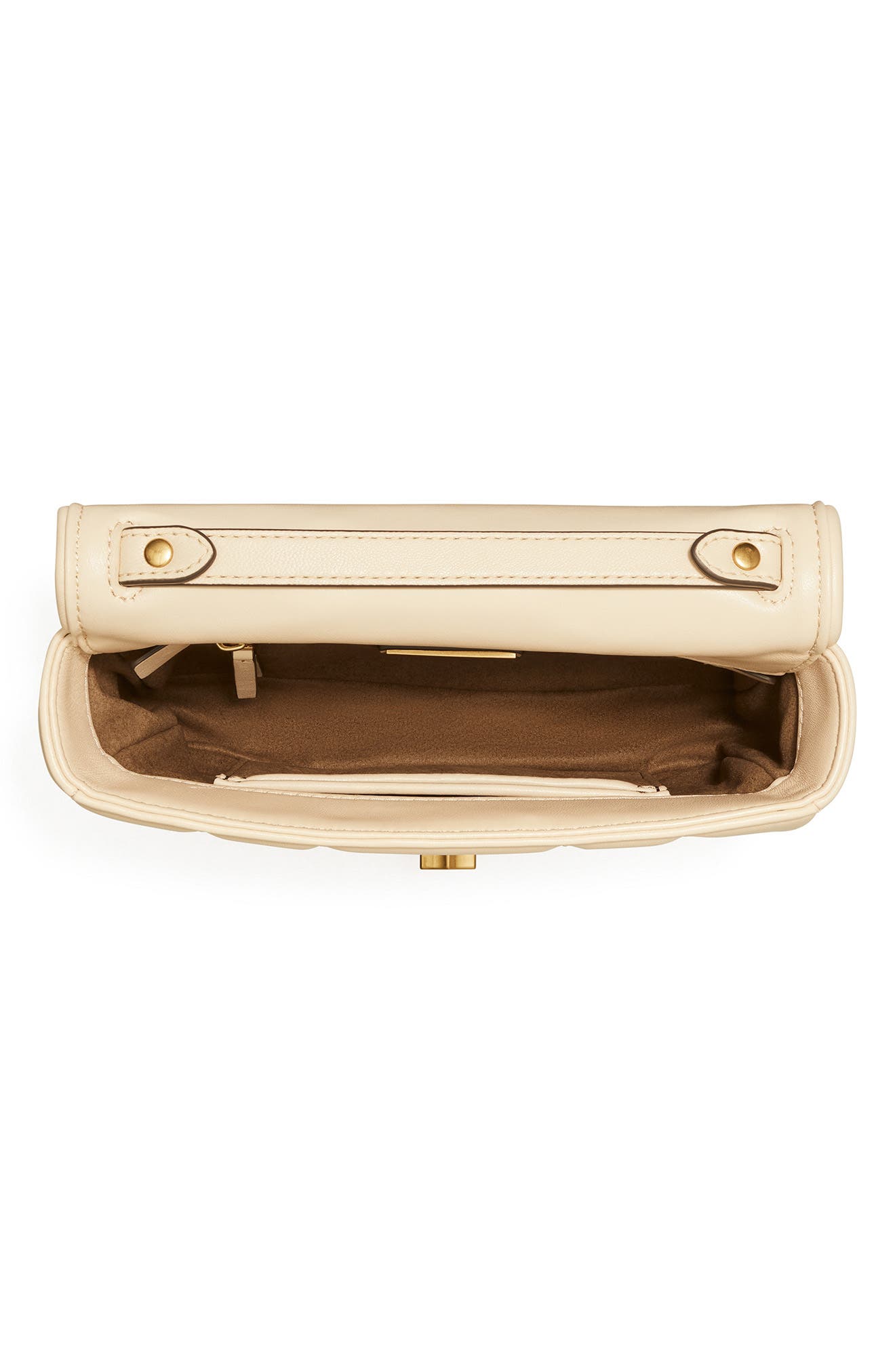 Kira Chain Shoulder Bag, Alternate, color, BRIE / ROLLED GOLD