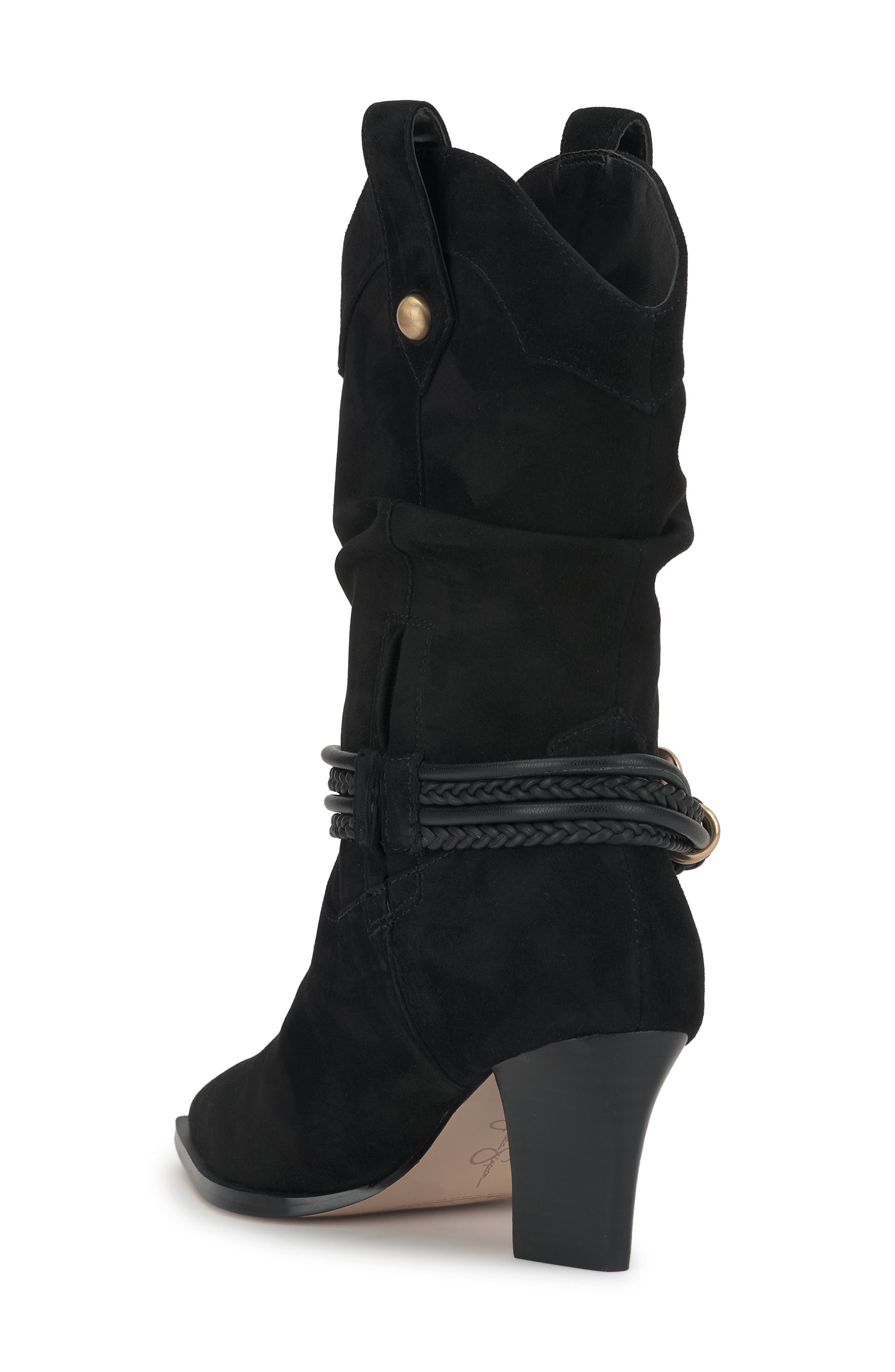 Jessica Simpson Hanie Western Boot, Alternate, color, Black
