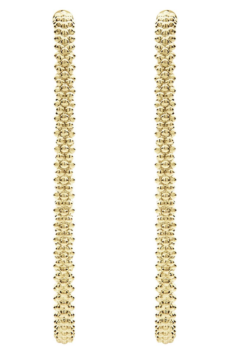LAGOS Caviar Hoop Earrings, Alternate, color, Gold