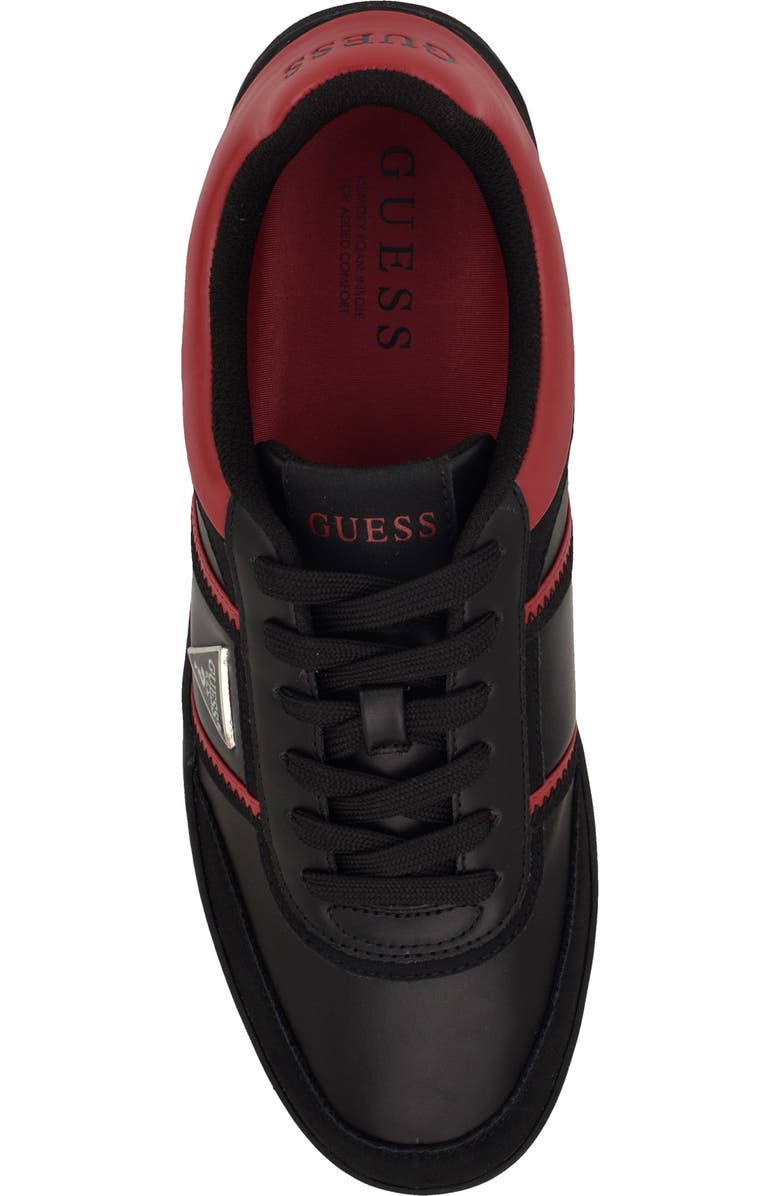 GUESS Lasen Sneaker, Alternate, color, Black/Red