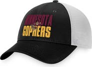 TOP OF THE WORLD Men's Top of the World Black/White Minnesota Golden Gophers Stockpile Trucker Snapback Hat