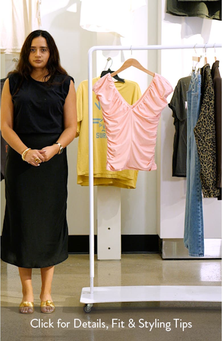 Kenzie Ruched Jersey Top, sales video thumbnail