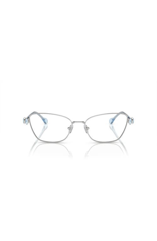 Swarovski 55mm Rectangle Optical Glasses In Metallic