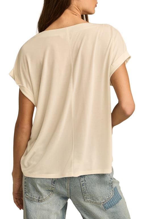 LUCKY BRAND LUCKY BRAND SANDWASHED NOTCH NECK T-SHIRT 