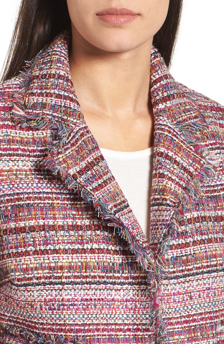 Halogen<sup>®</sup> Tweed Open Front Jacket, Alternate, color,