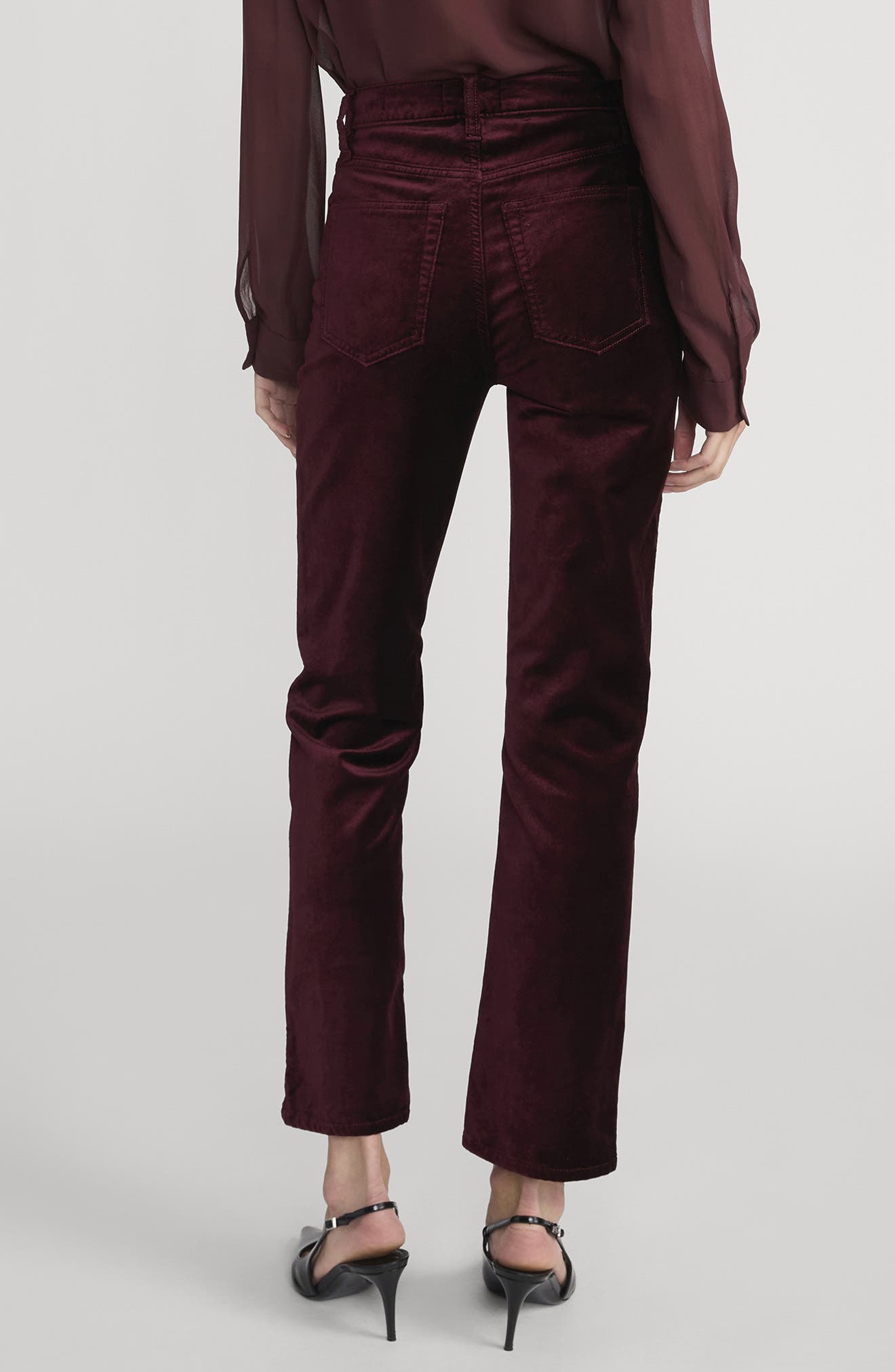 Le Sleek Velvet Ankle Straight Leg Pants - image 4