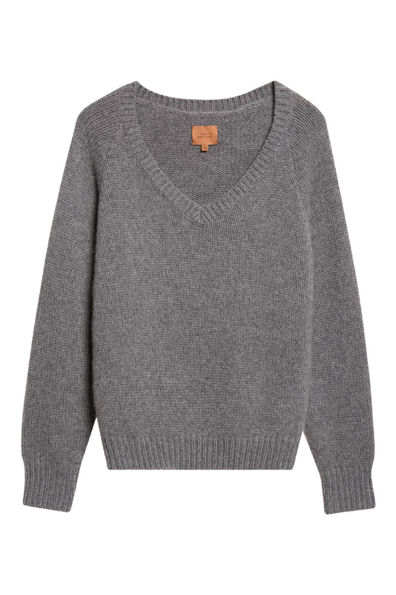 The V Fave Cashmere V-Neck Sweater, Main, color, GRAPHITE
