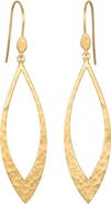 Satya Jewelry Emerging Beauty Gold Lotus Petal Earrings