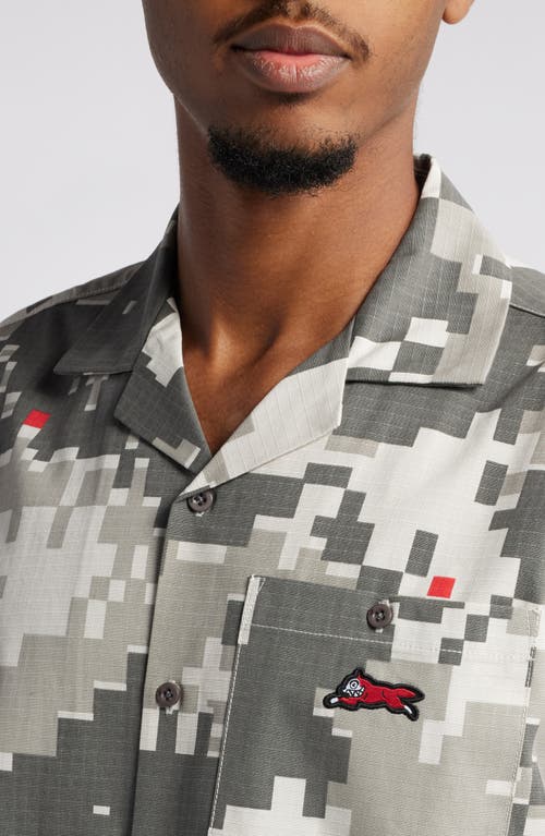 Icecream Recon Crop Camp Shirt In Wind Chime