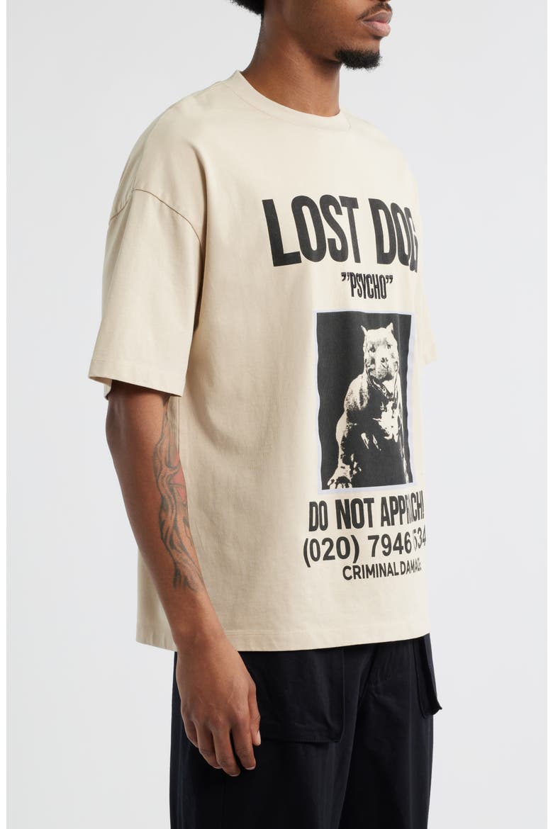 Lost Dog Graphic T-Shirt, Alternate, color, STONE