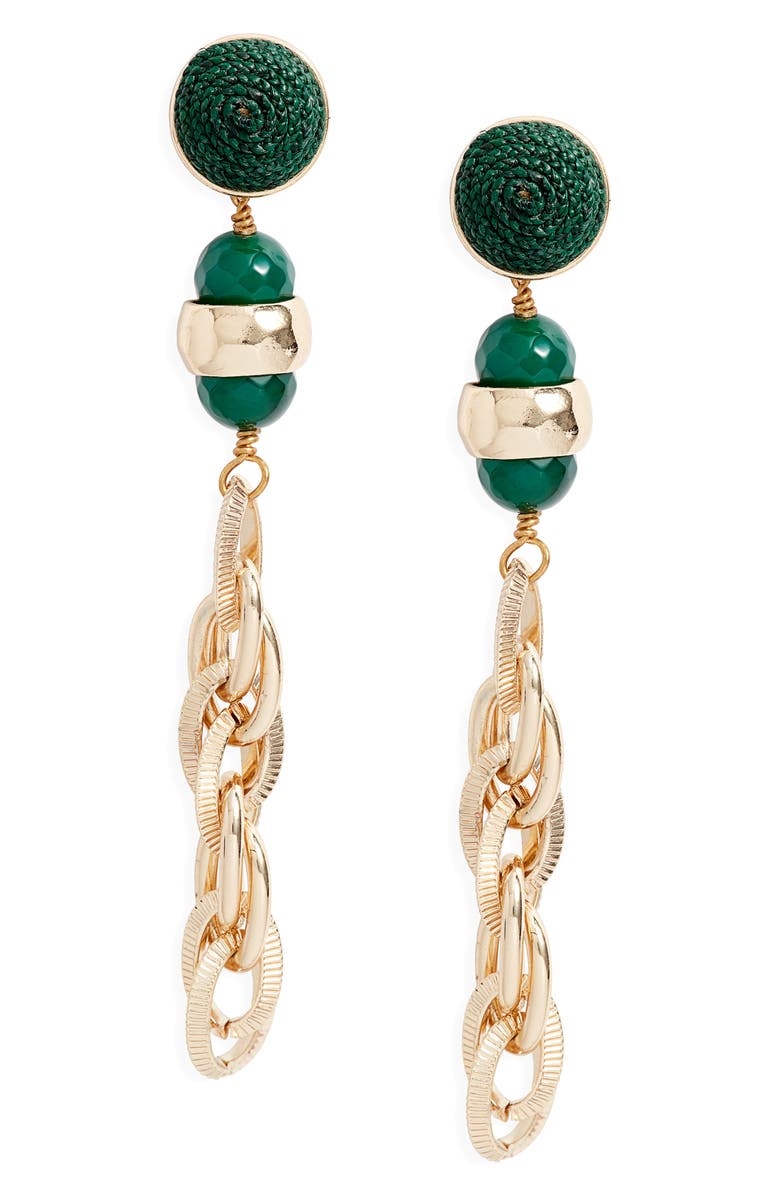 Akola Raffia Drop Earrings, Main, color,