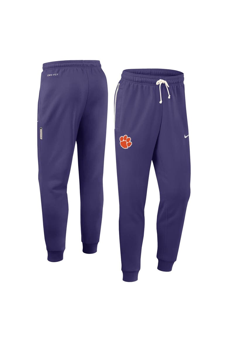 Men's Nike Purple Clemson Tigers 2025 Sideline Performance Taper Pants, Alternate, color, Purple