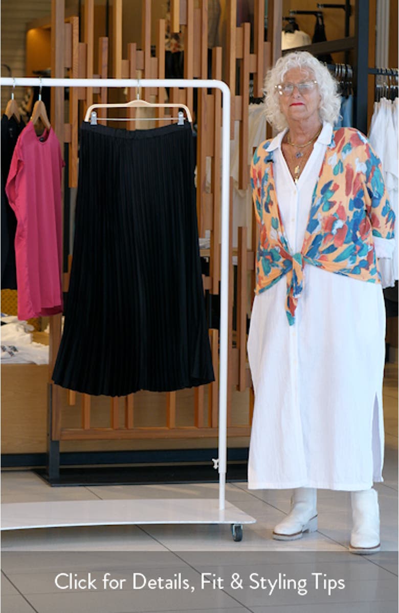 Pleated Midi Skirt, sales video thumbnail