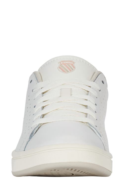 K-swiss Court Base Ii Sneaker In Cloud/oatmeal/rose