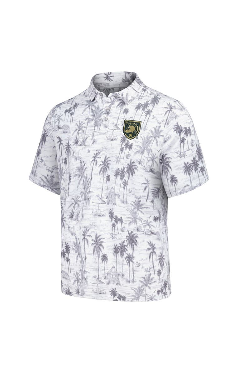 Tommy Bahama Men's Tommy Bahama Gray Army Black Knights Sport Cabana Shores IslandZone Tri-Blend Polo, Alternate, color, 