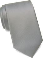 Calvin Klein Silver Spun Solid Tie