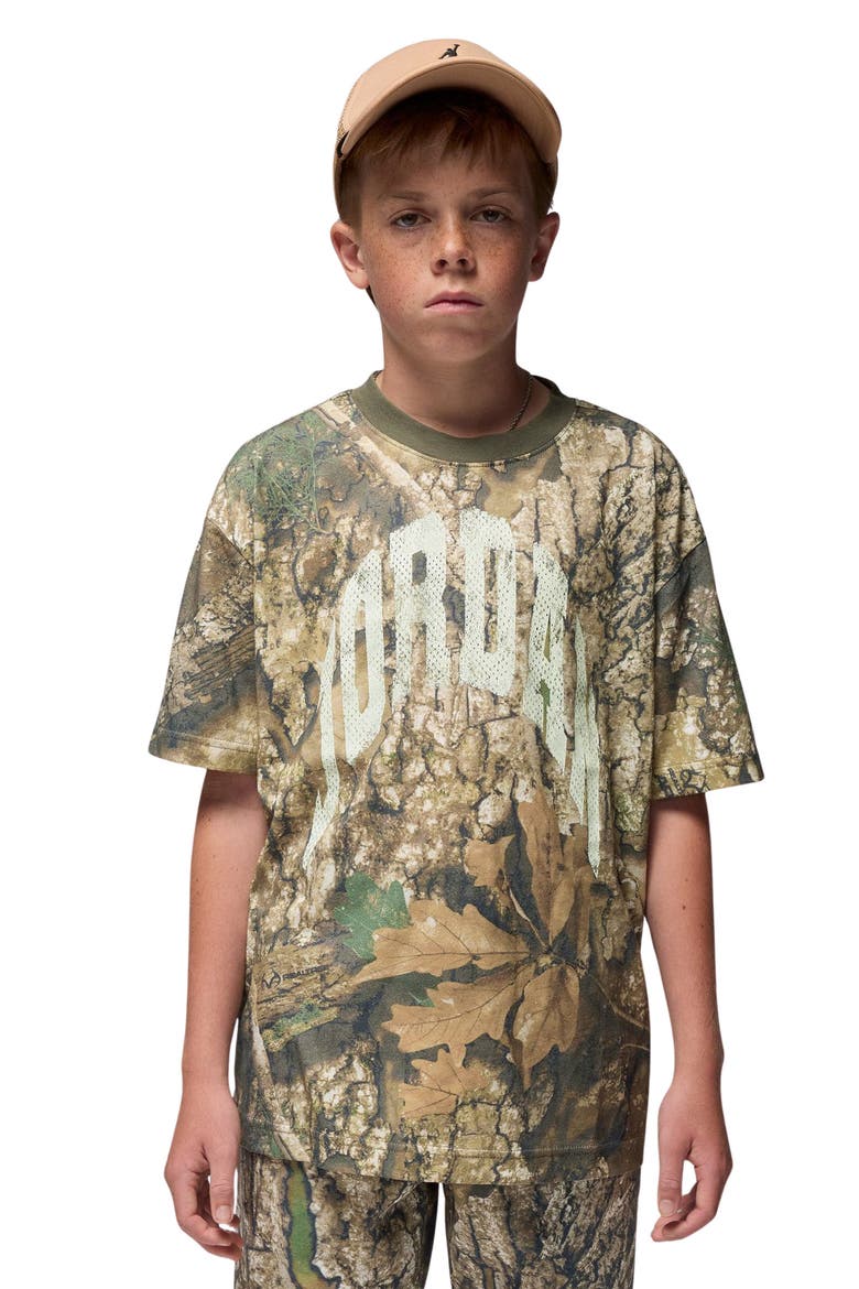 Kids' x Realtree MJ MVP Distressed T-Shirt, Alternate, color, MEDIUM OLIVE