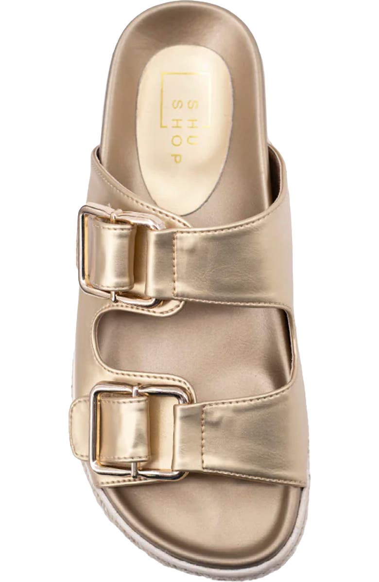 SHUSHOP Xyla Lug Sole Sandal, Alternate, color, Gold
